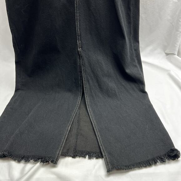 Pistola Women's Amira Long Sleeve Denim Jean Sheath Midi Dress In Noir Size S - Picture 3 of 12